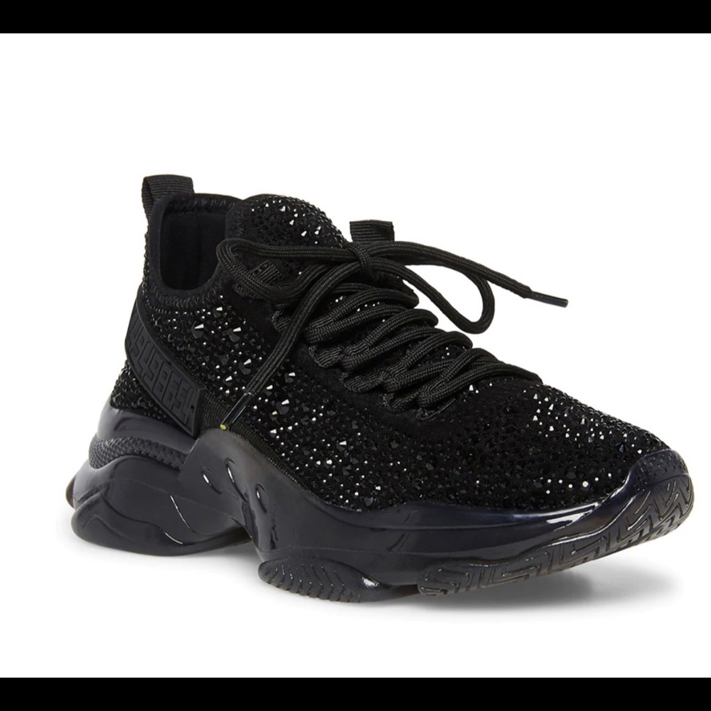 Steve Madden maxima-r black shoes with crystals